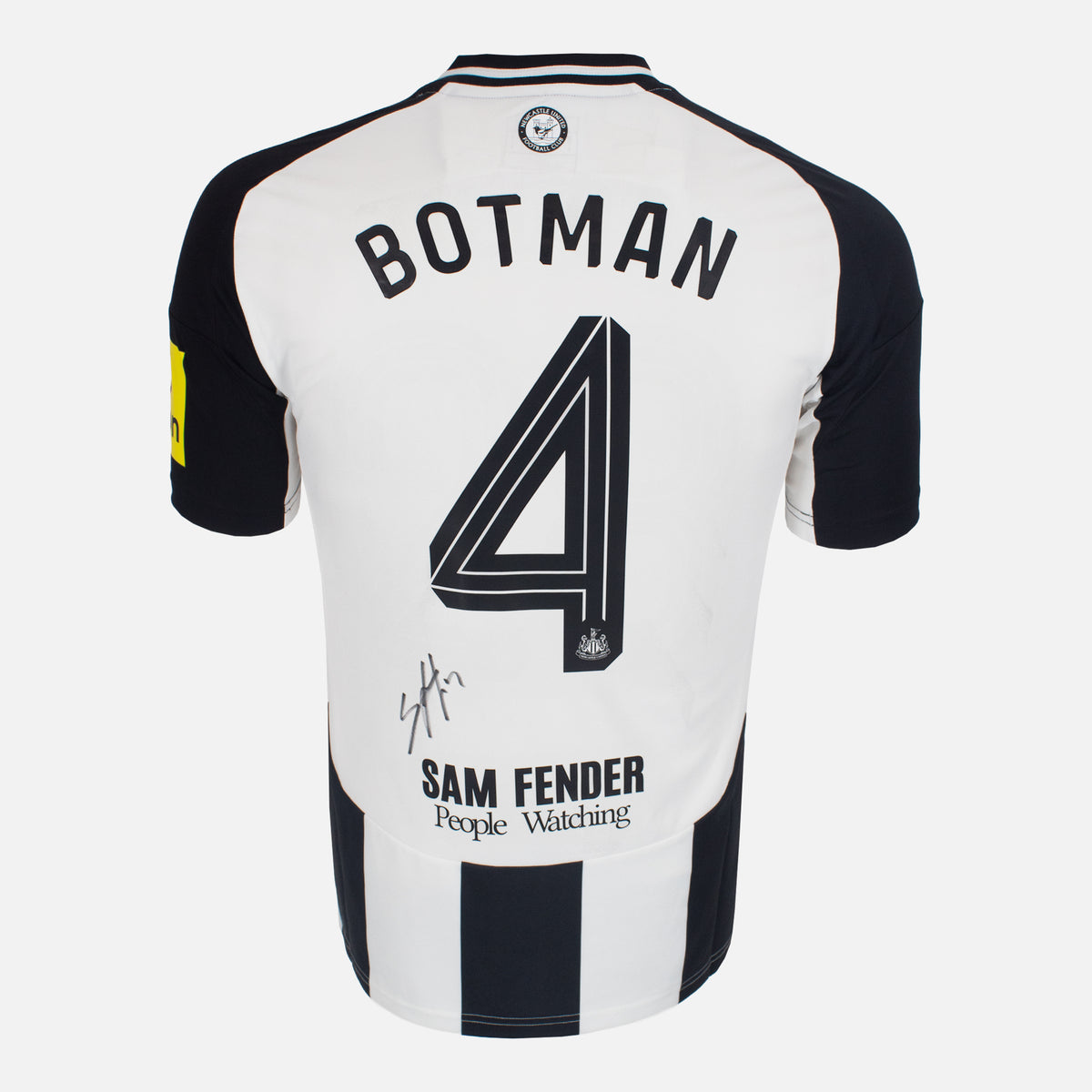 Sven Botman Signed Newcastle United Shirt Home 2024-25 [4] — Newcastle United signed shirt from the 2024 to 2025 season | The Vault