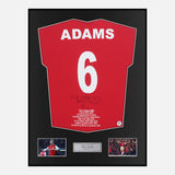 Framed Tony Adams Signed Arsenal Shirt [Classic]