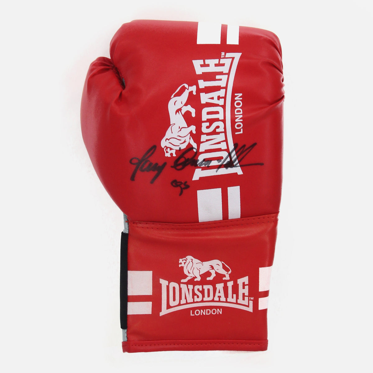 Tony Bellew Signed Red Boxing Glove [Lonsdale] — Displaying your Tony Bellew signed boxing glove | The Vault