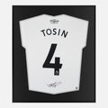 Framed Tosin Adarabioyo Signed Fulham Shirt, White Home [Lite]
