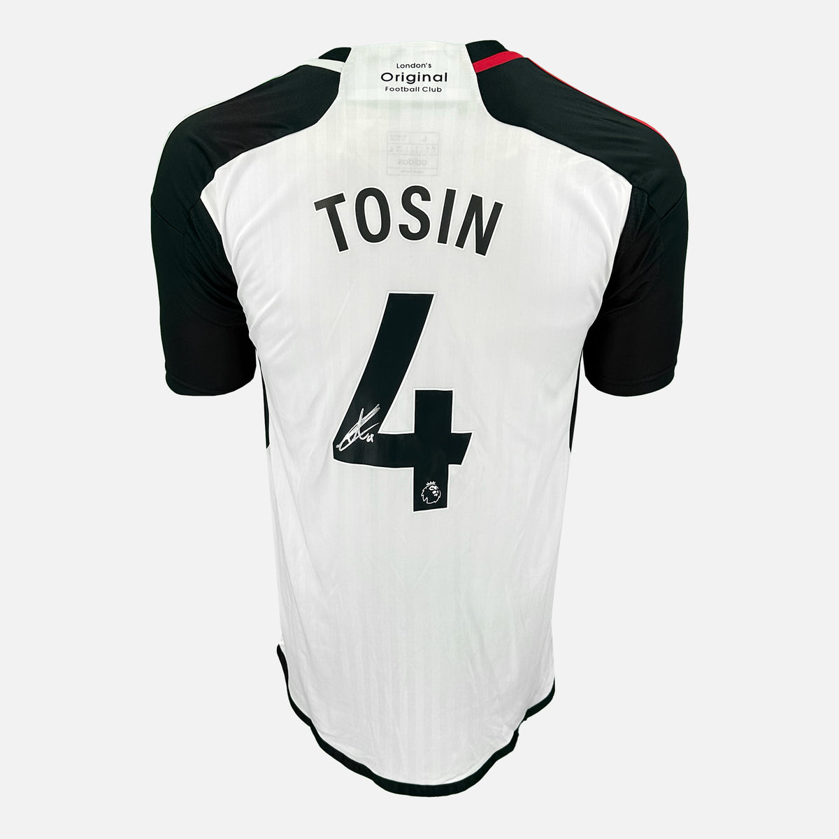 Tosin Adarabioyo Signed Fulham Shirt 2023-24 Home [4] — Fulham signed shirt from the 2022 to 2023 season | The Vault
