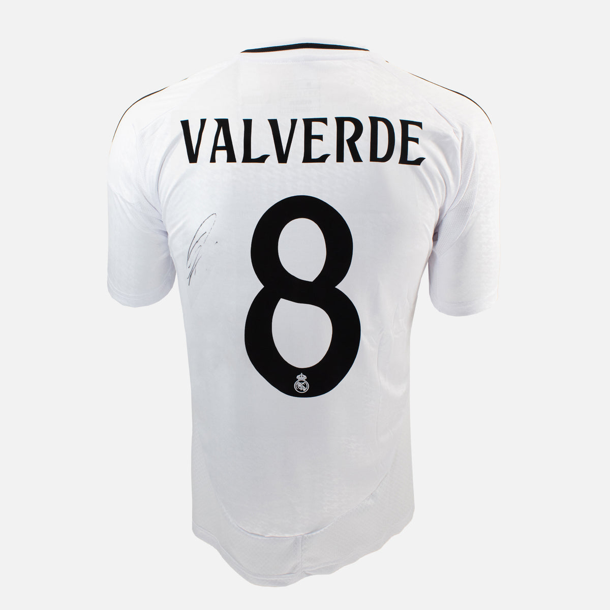Federico Valverde Signed Real Madrid Shirt 2024-25 Home [8] — Real Madrid signed shirt from the 2024 to 2025 season | The Vault