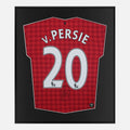 Framed Van Persie Signed Manchester United Shirt Home 2012-13 [Lite]