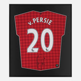 Framed Van Persie Signed Manchester United Shirt Home 2012-13 [Lite]