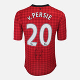 Framed Van Persie Signed Manchester United Shirt Home 2012-13 [Lite]