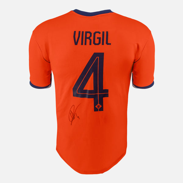 Virgil Van Dijk Signed Netherlands Shirt 2024-25 Home [4]