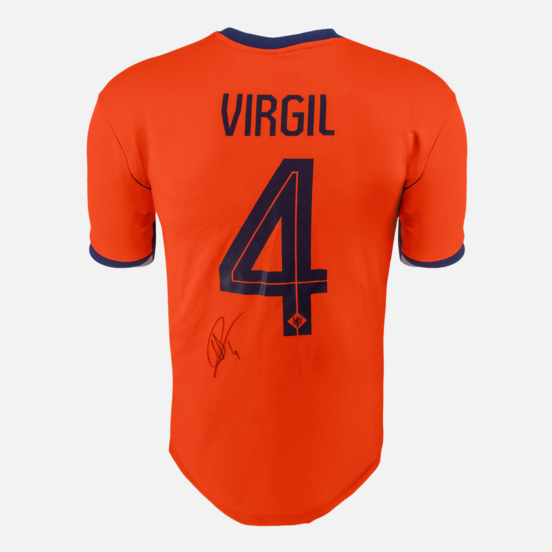 Virgil Van Dijk Signed Netherlands Shirt 2024-25 Home [4]