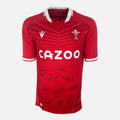 Wales Rugby Signed Rugby Shirt 2021-22 Home [14 Autographs]