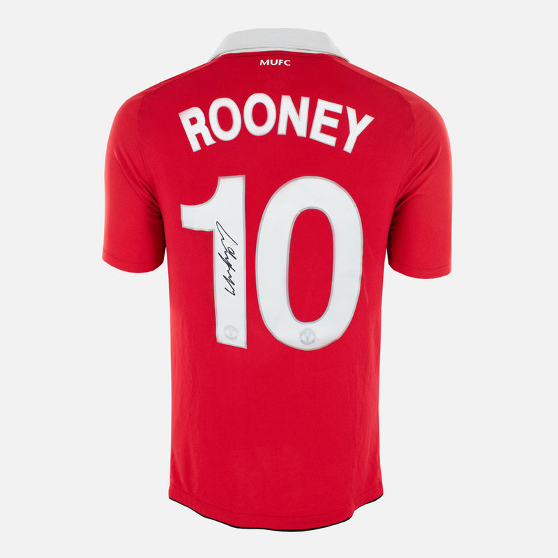 Wayne Rooney Signed Manchester United Shirt 2010-11 Home[10]
