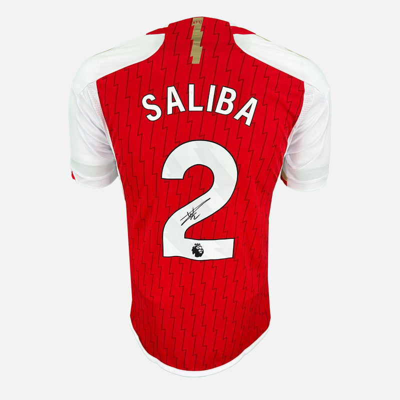 HWC Trading FR A4 William Saliba Arsenal Cadeaux imprimés photo autographe signée pour les fans de football et les supporters - A4 Encadré HWC Trading FR A4 William Saliba Arsenal Cadeaux imprimés photo autographe signée pour les fans de football et les supporters - A4 Encadré