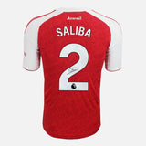William Saliba Signed Arsenal Shirt 2025-26 Home [2]
