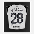 Framed Joe Willock Signed Shirt, Newcastle United League Cup Final [Lite]