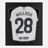 Framed Joe Willock Signed Shirt, Newcastle United League Cup Final [Lite]