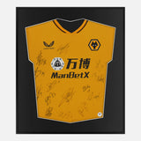 Framed Wolverhampton Wanderers Signed Shirt, Squad [Lite]