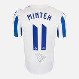 Framed Yankuba Minteh Signed Brighton & Hove Albion Shirt [Lite]
