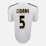 Framed Zinedine Zidane Signed Real Madrid Shirt Home [Modern]