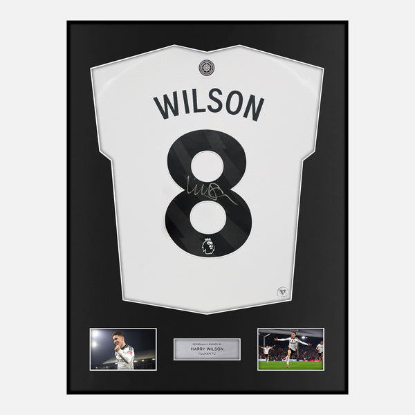 Framed Harry Wilson Signed Fulham Shirt 2024-25 Home [Classic]
