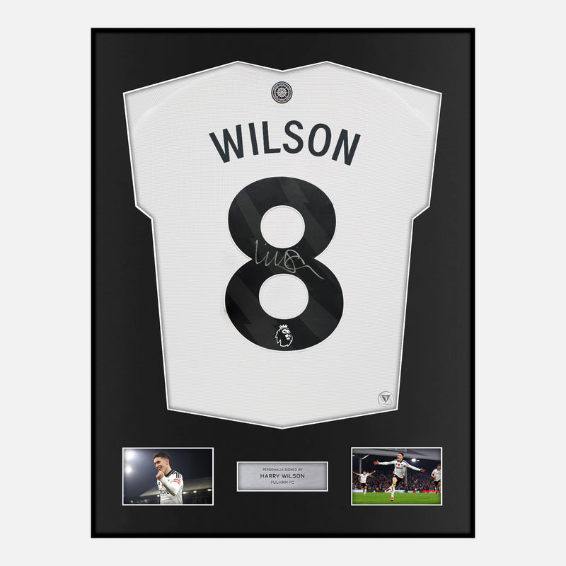 Framed Harry Wilson Signed Fulham Shirt 2024-25 Home [Classic]