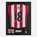 Framed Jermain Defoe Signed Sunderland Shirt 2016-17 Home [Classic]