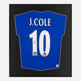 Framed Joe Cole Signed Shirt, Chelsea, Blue Home [Lite]