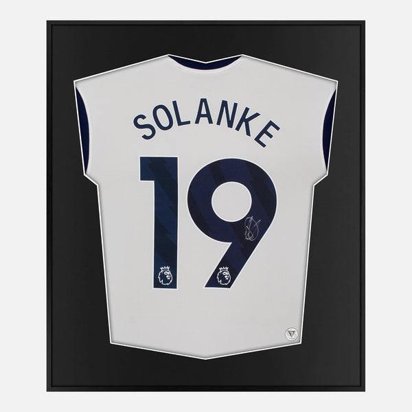 Framed Dominic Solanke Signed Shirt, Tottenham Hotspur Home [Lite]