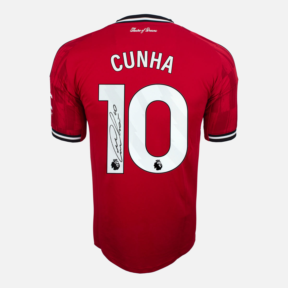 Matheus Cunha Signed Manchester United Shirt 2024-25 Home [10] — Manchester United signed shirt from the 2025 to 2026 season | The Vault