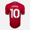 Matheus Cunha Signed Manchester United Shirt 2024-25 Home [10]