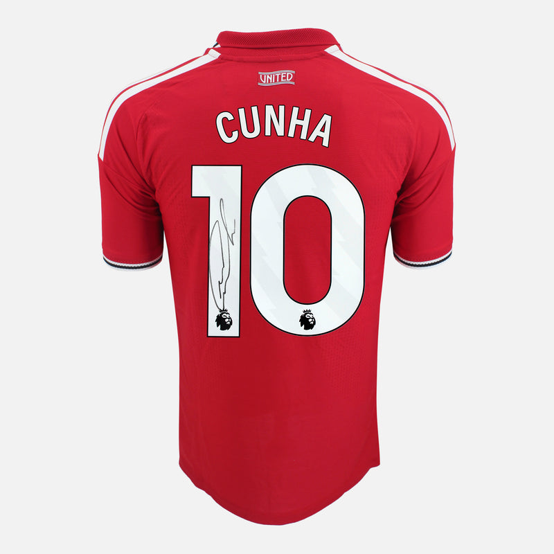 Matheus Cunha Signed Manchester United Shirt 2026-27 Authentic [10]