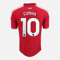 Matheus Cunha Signed Manchester United Shirt 2026-27 Authentic [10]