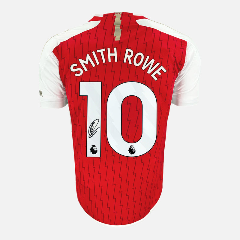 Framed Emile Smith Rowe Signed Arsenal Shirt 2023-24 Home Cup [Classic]