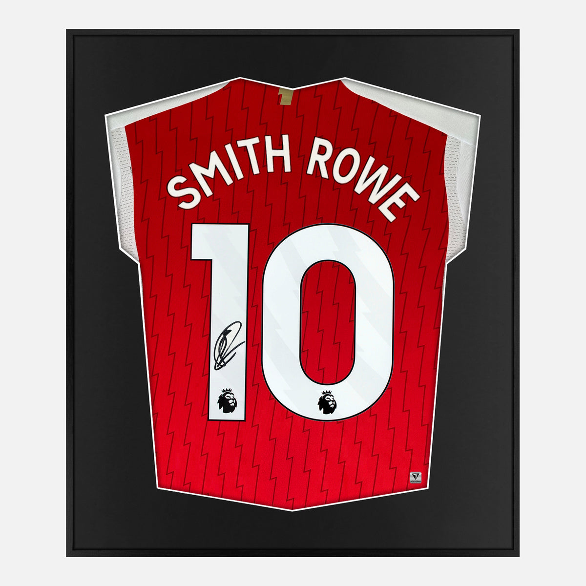 Framed Smith-Rowe Signed Shirt, Arsenal Home [Lite] — Authentic signature with NFC and COA | The Vault