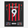 Framed Dominic Solanke Signed Bournemouth Shirt Home 2023-24 [Classic]