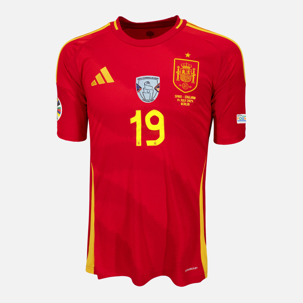 2024 Spain Home Shirt Lamine Yamal 19 Euro Final Edition [New] — Original and official Spain shirt, brand new with tags | The Vault