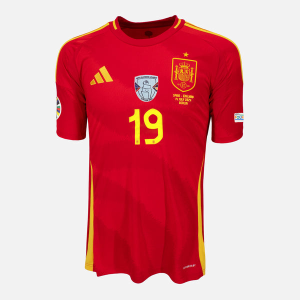 2024 Spain Home Shirt Lamine Yamal 19 Euro Final Edition [New] L