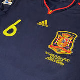 2010 Spain Away Shirt Iniesta 6 World Cup Final v Netherlands [Excellent] M