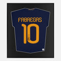 Framed Fabregas Signed Spain Shirt 2010 World Cup Final [Lite]