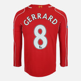2014-15 Liverpool Home Shirt Gerrard 8 long sleeve [Excellent] M