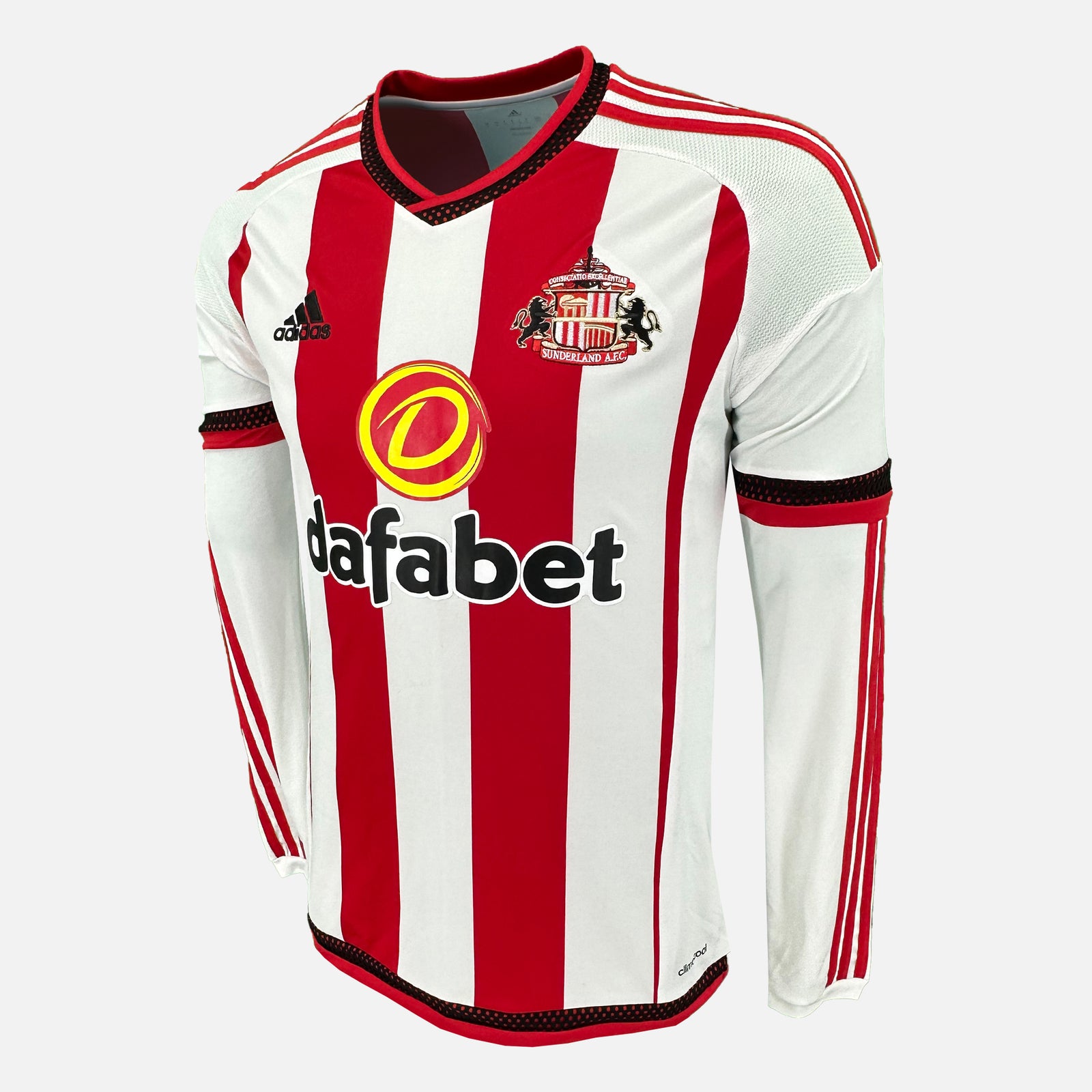 Sunderland 2015-16 Home Shirt | Adidas Long Sleeve