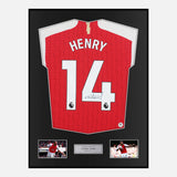 Framed Thierry Henry Signed Arsenal Shirt Home [Classic]