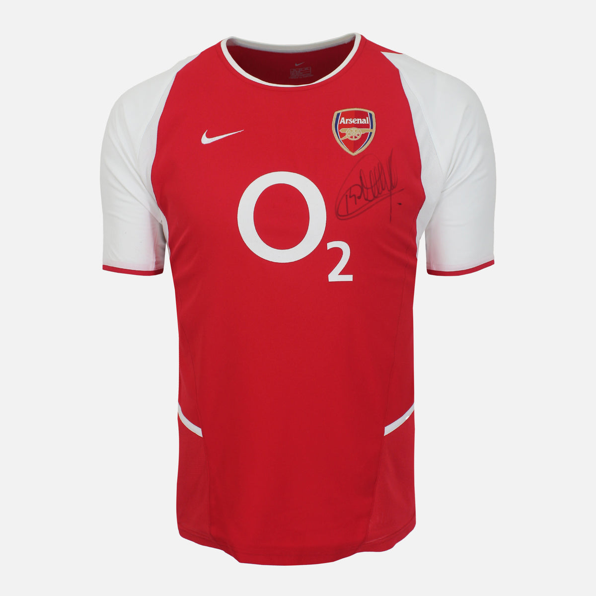 Thierry Henry Signed Arsenal Shirt Home 2002-04 [Front] — Official Arsenal shirt signed by Thierry Henry | The Vault