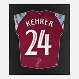 Framed Kehrer Signed West Ham Shirt, New Home [Mini]