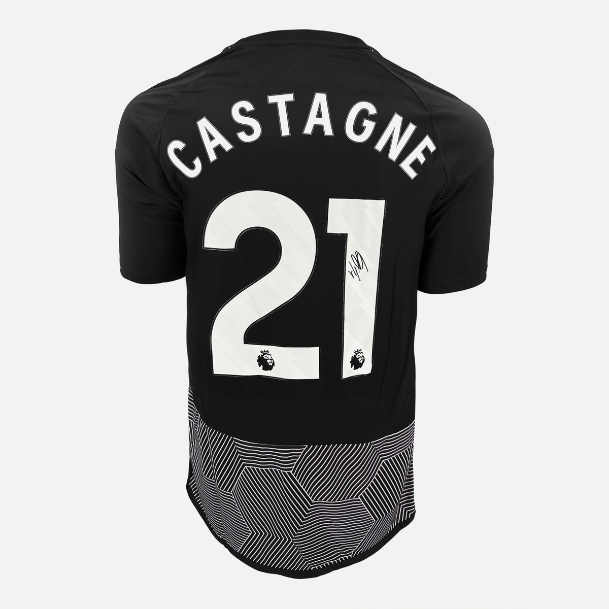Timothy Castagne Signed Fulham Shirt 2023-24 Third away [21] — Fulham signed shirt from the 2022 to 2023 season | The Vault