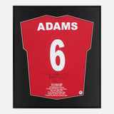 Framed Tony Adams Signed Shirt, Arsenal 6 [Lite]