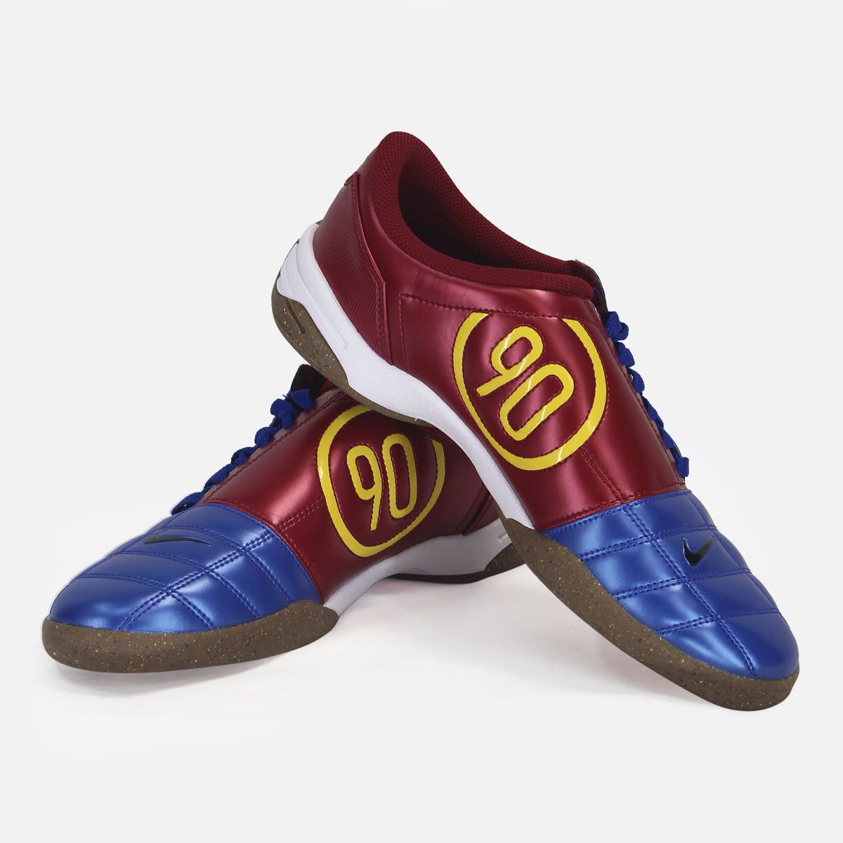 Nike Total 90 Indoor Football Boots Blue/Red/Yellow IC [New] UK 7.5 — Nike football boots, indoor court [ic] | The Vault