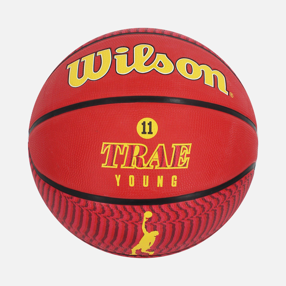 Trae Young NBA Wilson Basketball Atlanta Hawks [Red] — Built for the court, made to be shown off | The Vault
