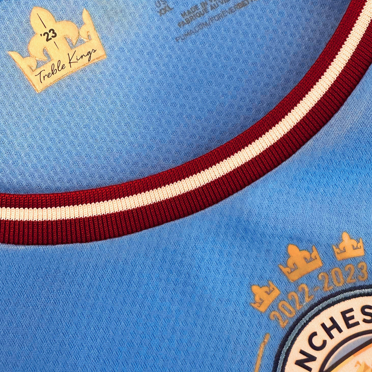 2022-23 Manchester City Home Shirt Treble Winner Edition [New] XXL — Looking after your new Manchester City Home shirt | The Vault