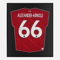 Framed Alexander-Arnold Signed Shirt, Liverpool Authentic Home [Lite]