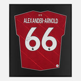 Framed Alexander-Arnold Signed Shirt, Liverpool Authentic Home [Lite]