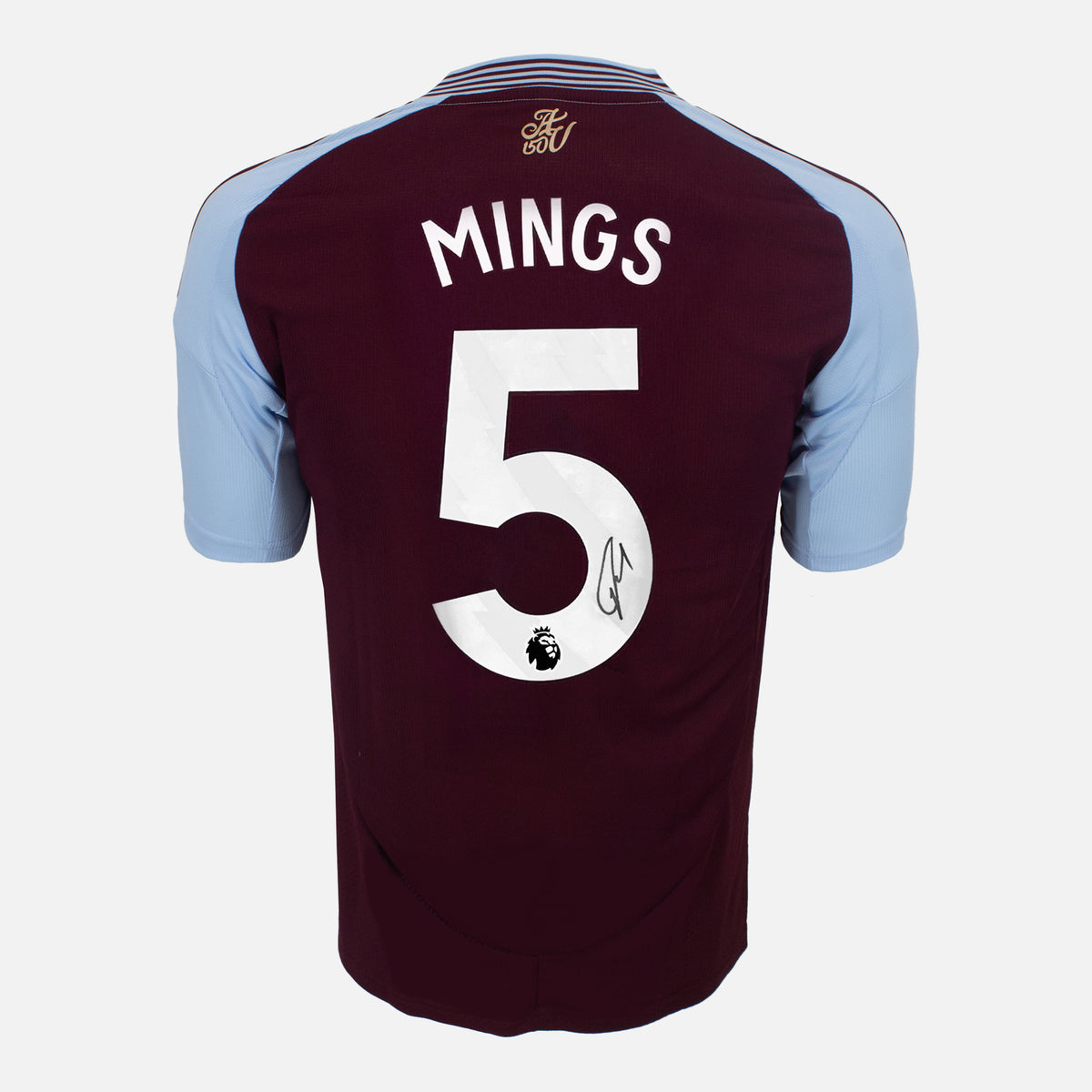 Tyrone Mings Signed Aston Villa Shirt 2024-25 Home [5] — Aston Villa signed shirt from the 2024 to 2025 season | The Vault