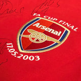 Squad Signed Arsenal Shirt 2003 FA Cup Winners [16 Autographs]